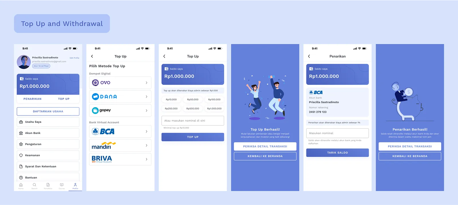 Splash screen and authentication page