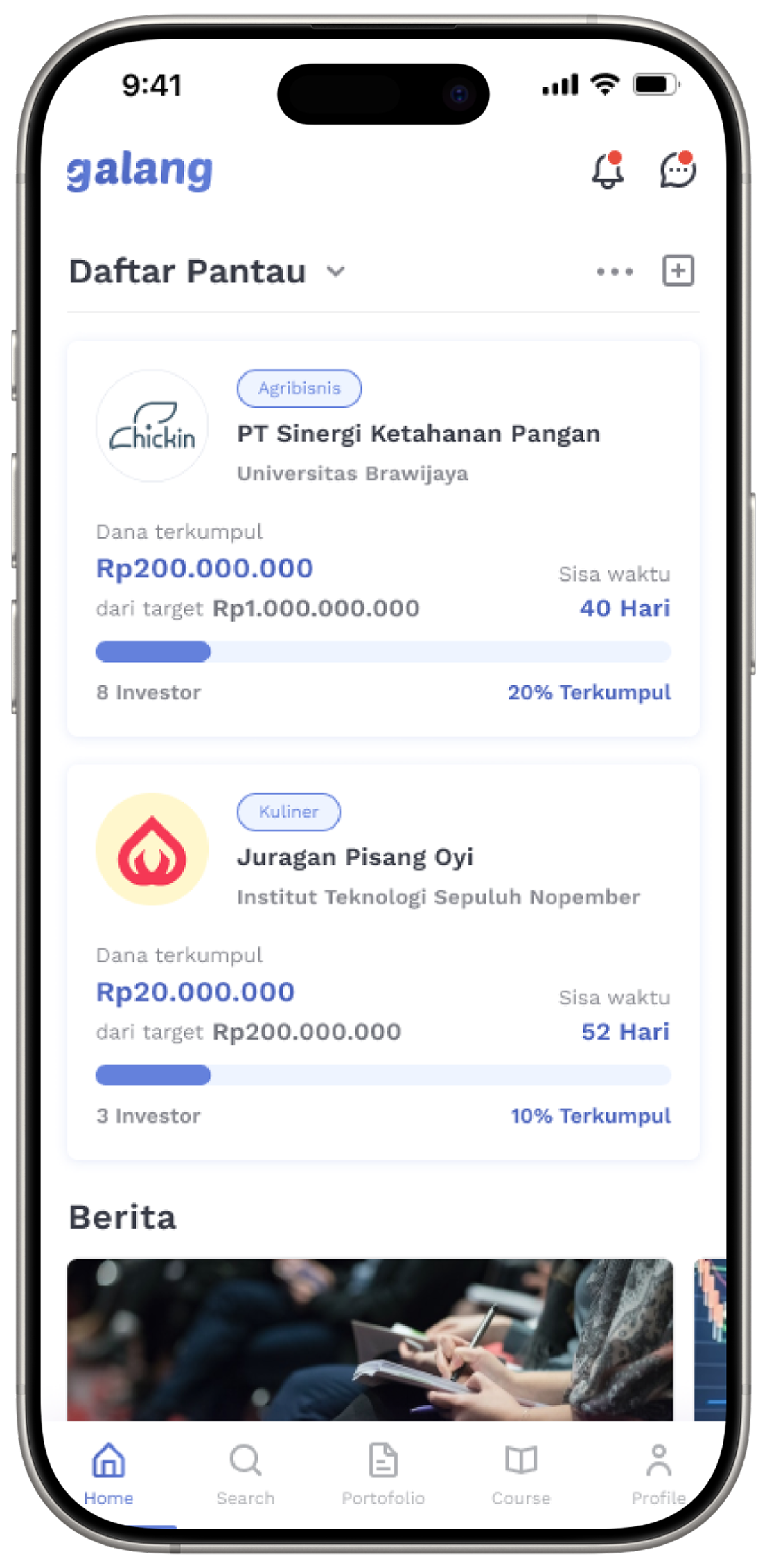 Helping students with limited funds to start and develop their businesses